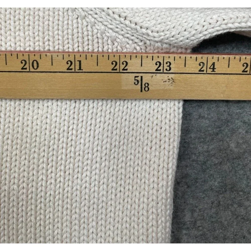 HommeGirls x J Crew Limited Edition Heritage Rollneck Sweater Womens L Ivory